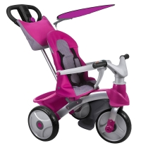 Велосипед трехколесный Feber 800009561 «Easy Evolution Rosa» 4 в 1