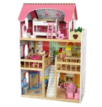 Кукольный домик Eco Toys ZA-4109 «Малиновая резиденция»