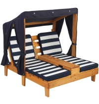 Детский двойной шезлонг с навесом KidKraft 00524 «Honey & Navy» Детский двойной шезлонг с навесом KidKraft 00524 «Honey & Navy»