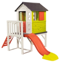 Игровой домик на сваях с горкой Smoby 810800 «Nature»