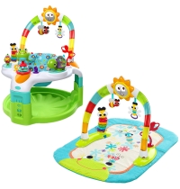 Игровой центр 2 в 1 Bright Starts 60539 «Laugh & Lights Activity Gym & Saucer»