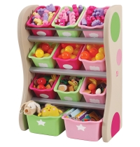Стеллаж с ящиками для хранения игрушек Step2 827400 «Fun Time Room Organizer Pastel» Стеллаж с ящиками для хранения игрушек Step2 827400 «Fun Time Room Organizer Pastel»