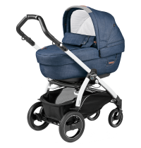 Универсальная коляска Peg-Perego Book 51 S Elite Modular Urban Denim Collection 3 в 1, 2018 (шасси Black/White)
